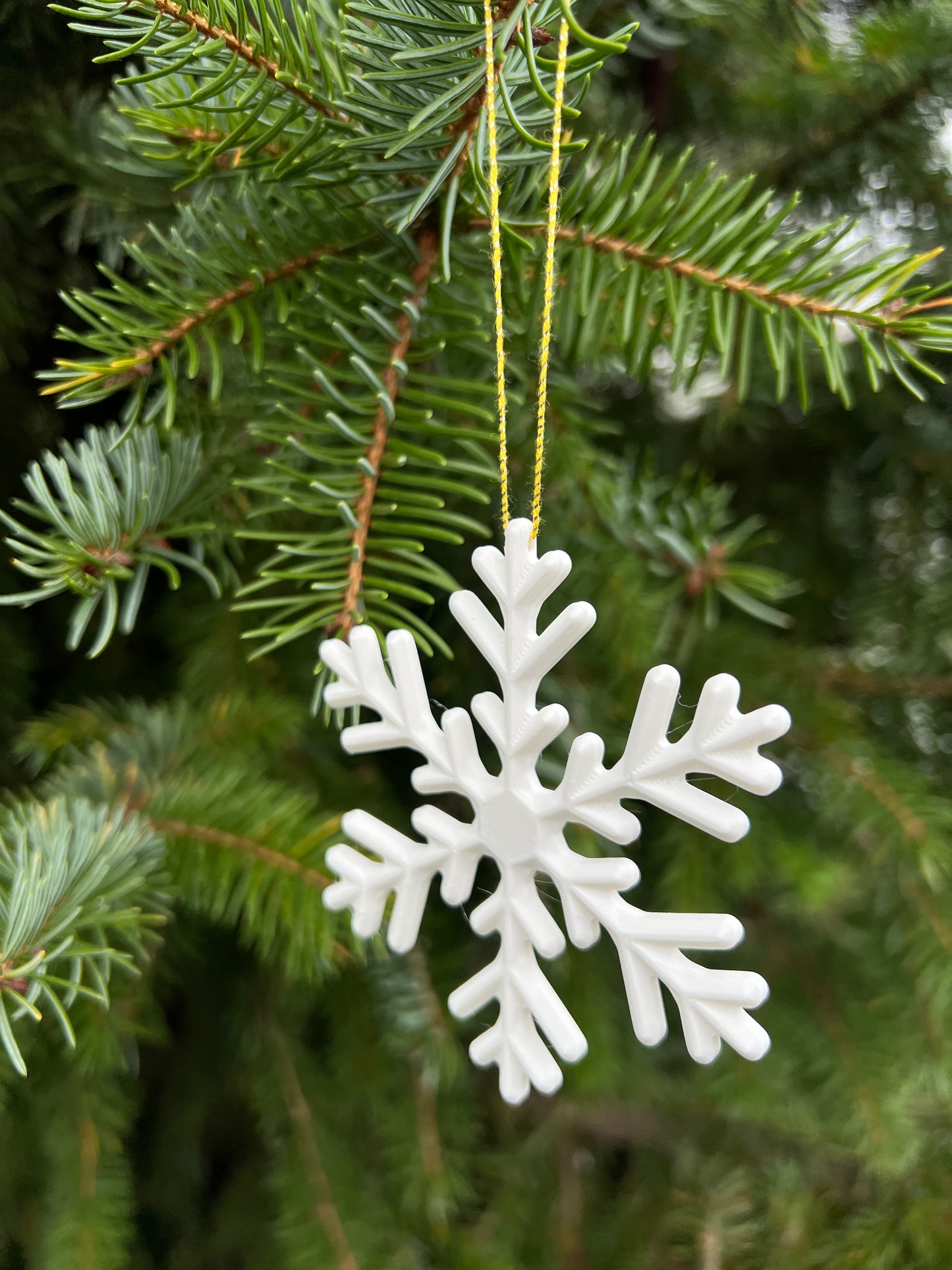 Décoration de Noël Flocon de Neige - Imprimée en 3D